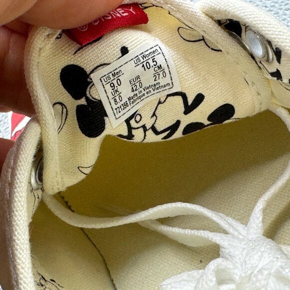 Size M9/W10.5 Vans Disney x Authentic Mickey\'s Birthday Unisex Sneakers‎ main image 7